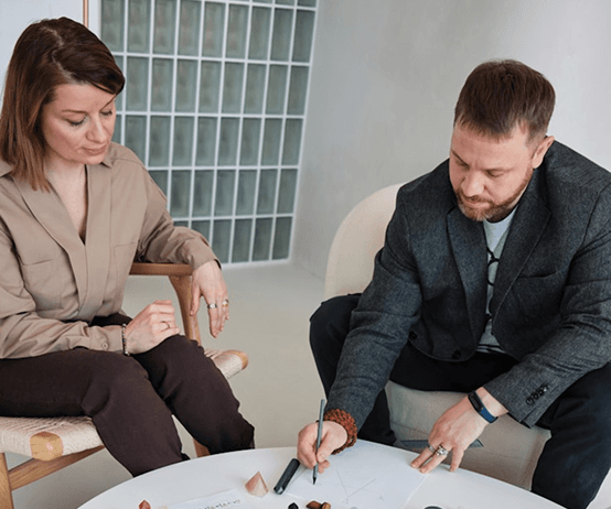 Professionals collaborating